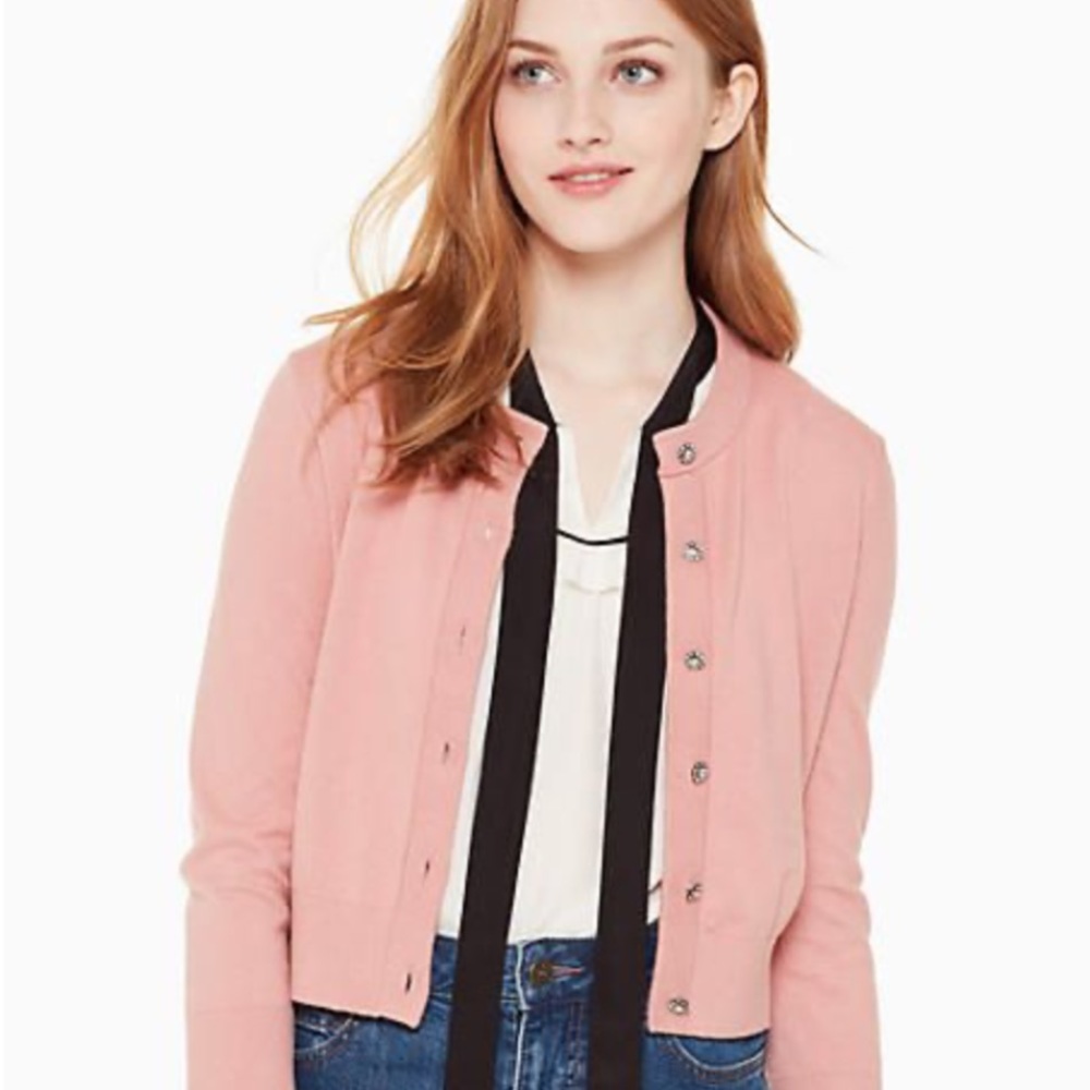 Kate Spade Pink Cropped Sweater S